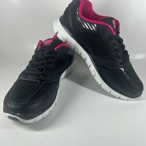Skechers Black and Pink Women's Athletic Shoes